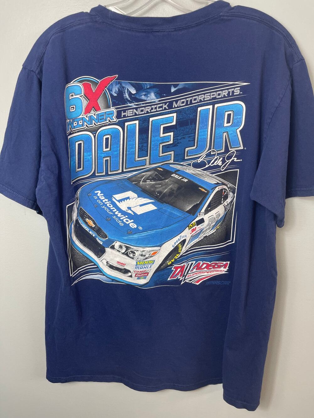 VTG Dale Earnhardt Jr 88 Talladega 6X Winner T-Shirt Men's Large Fanatics NASCAR